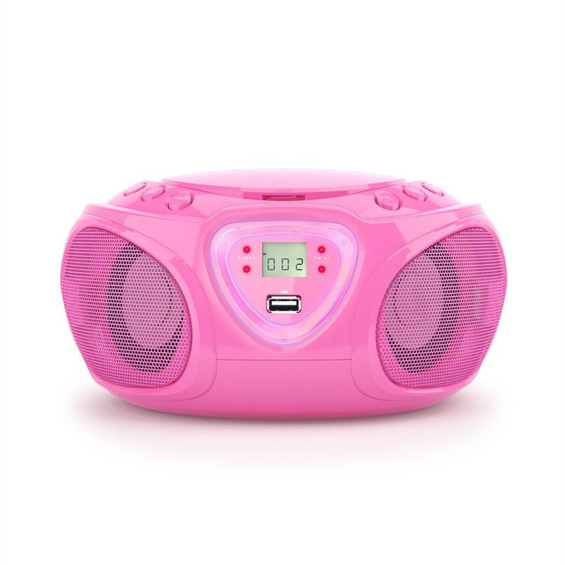 Roadie CD Boombox FM Radio Light Show CD-плеєр Bluetooth 5.0 Рожевий (Німеччина, читати опис) Рівне - фото 5