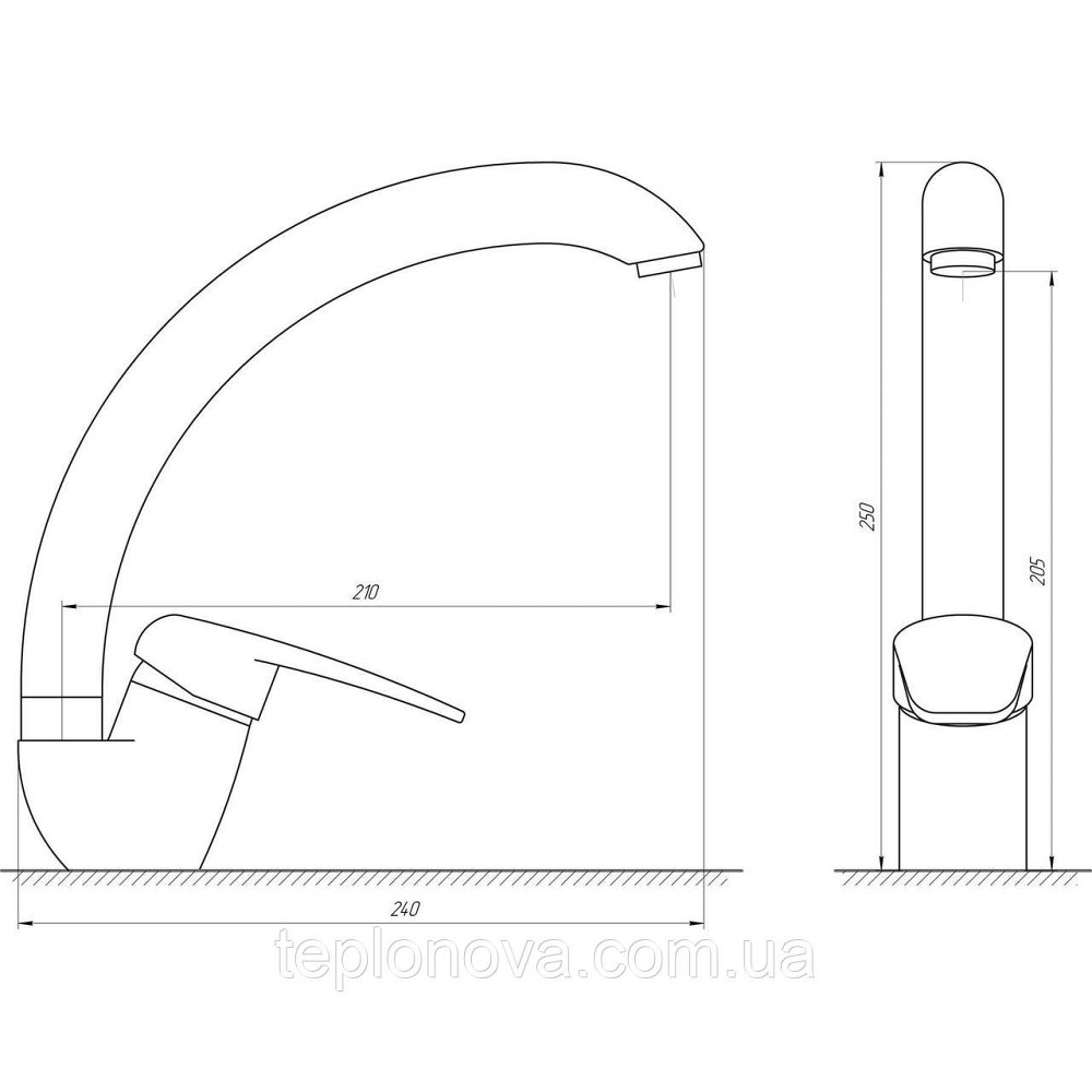 Змішувач для кухні Globus Lux Koln GLK-0203S Чернівці - фото 4