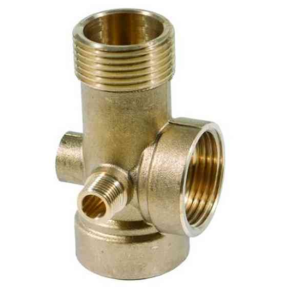 З'єднувач п'ятививідний 80мм 1"М×1"F×1"F×1/4"M×1/4"F AQUATICA (779598) Рівне