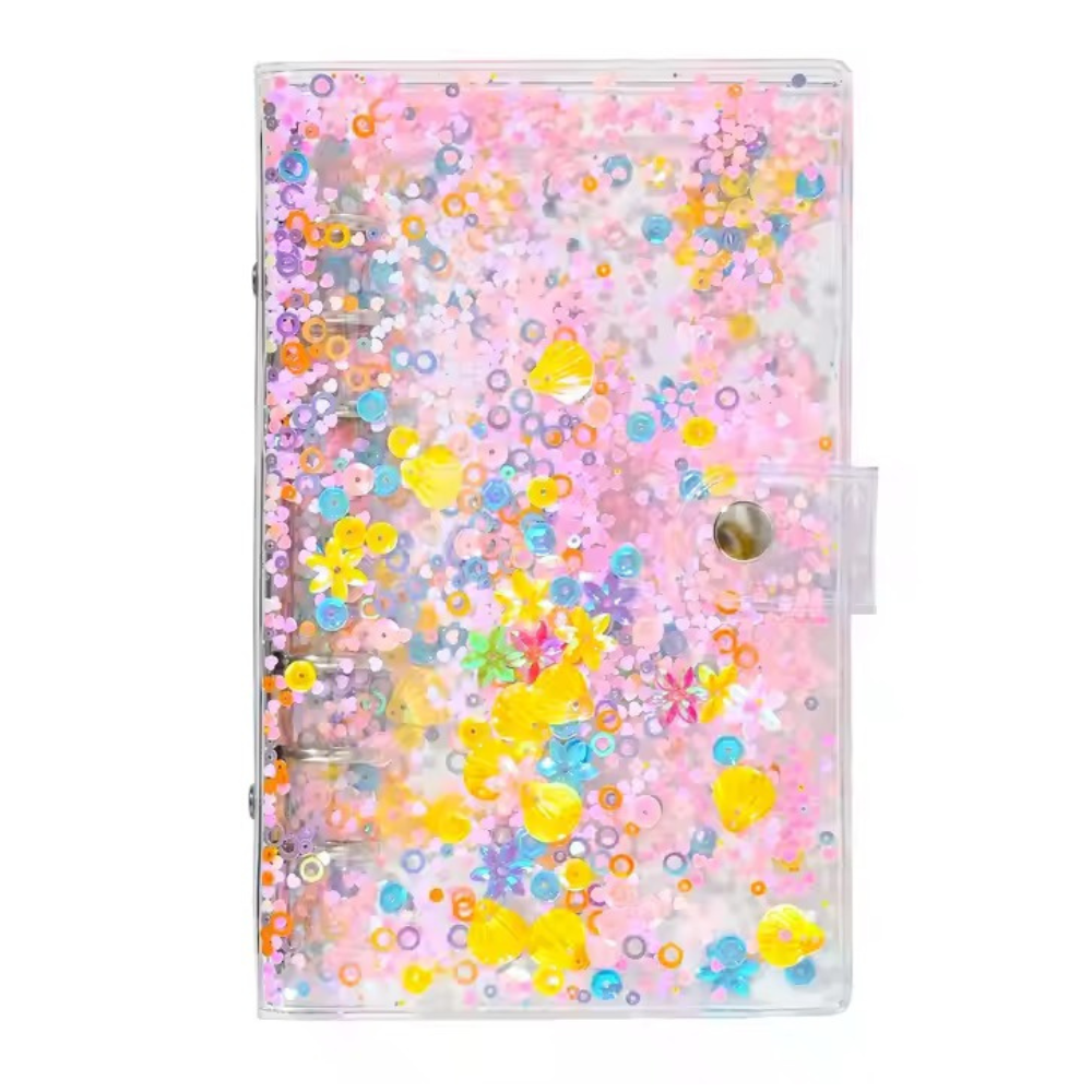 Блокнот-планер для финансов формат А6,планер бюджета и хранения денег,органайзер прозрачный с блестками Каменец-Подольский - изображение 4