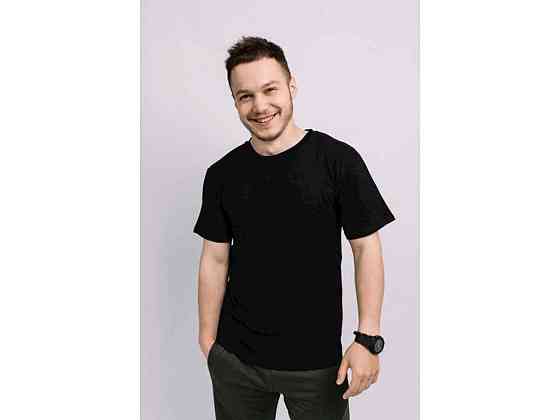 Футболка чоловіча арт.080 р.5XL чорний ТМ OSM Київ