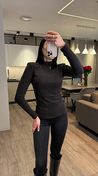 Жіночий базовий теплий гольф-термо трикотаж пума Одеса - фото 7