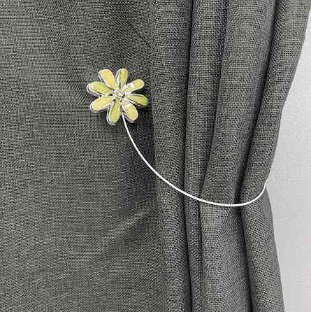 Магніти для штор та гардин "Flowers" набір 2 шт Оливковий (81-252) Київ