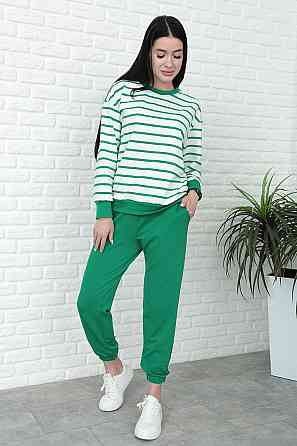 Демісезонний костюм в смужку "Delight" оптом | Норма Зелений, 46-48 Київ