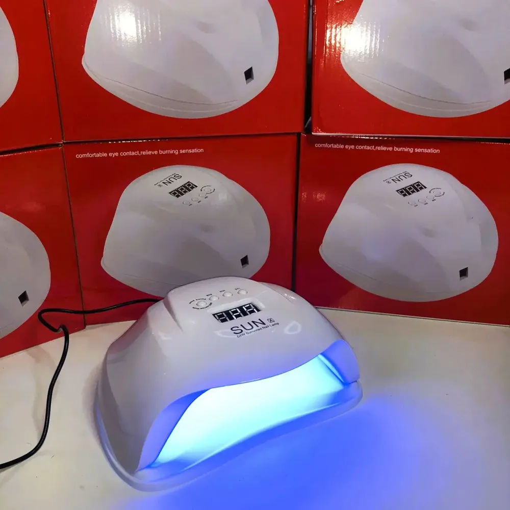 Гібридна UV/LED лампа для манікюру SUN X 54 Вт з пониженням потужності, таймер 10/30/60/99 с, Біла Київ - фото 19