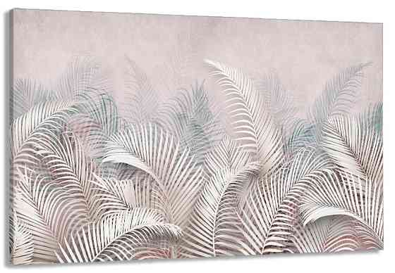 Картина полотно у вітальню / спальню     Абстракція Листя папороті       MLP_266 ( 60х30см ) 80x120 см Київ