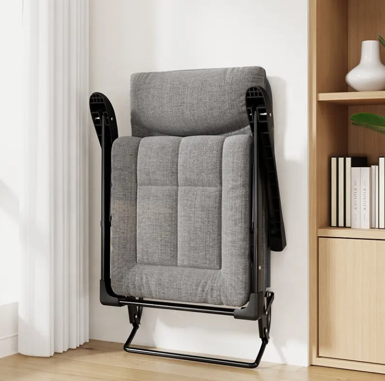 Розкладне крісло ліжко з подушкою LEOBRO Сіре (FCB-S08) шезлонг Київ - фото 6