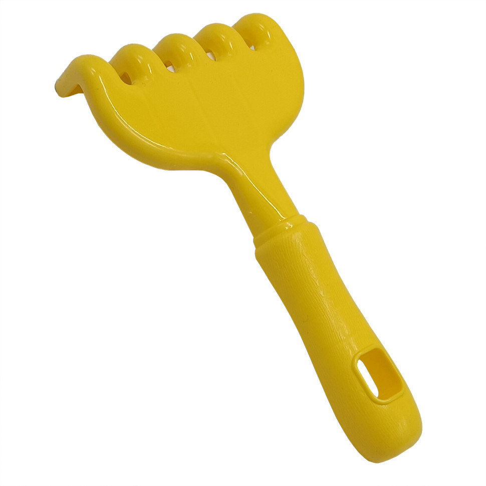 Дитячі іграшкові грабельки "Г-5" 1-107 розмір 18,5 см Жовтий Вінниця - фото 1