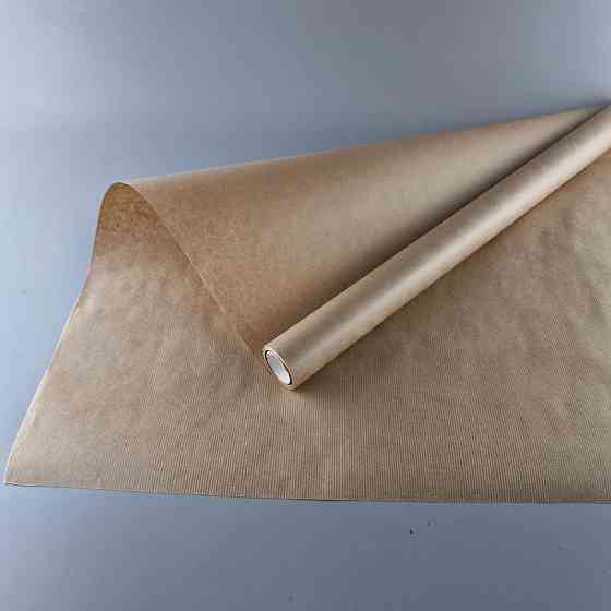 Рулон 8 м бумага подарочная с печатью (50) для цветов (h680) Крафт №10 (1 шт) Харьков