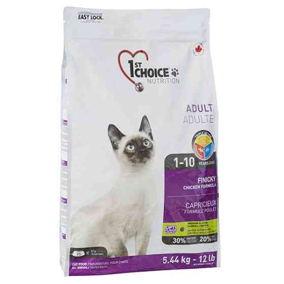 1st Choice Adult Finicky Chicken ФЕСТ ЧОЙС ФІНІКИ КУРКА сухий суперпреміум корм для котів вибагливих та активних Київ