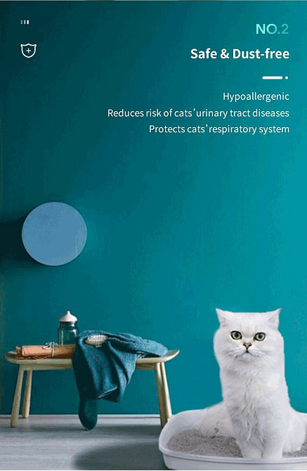 Бентонітовий наповнювач для котячих туалетів CATLINK Mars 2.0*4 пакети (6972884750477) Київ - фото 3