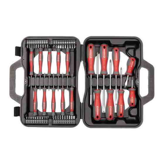 Набор отверток с комплектом насадок, 58 ед., Cr-V INTERTOOL VT-3358 Киев