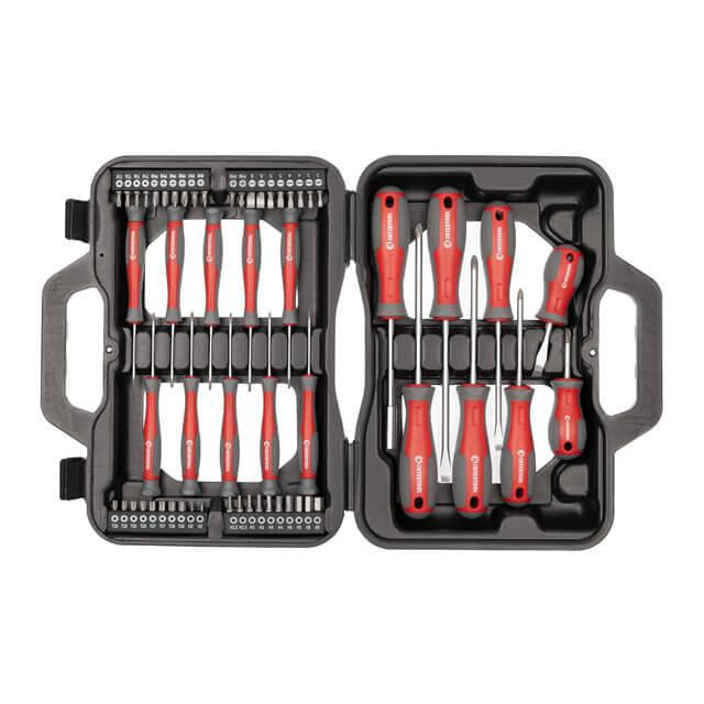 Набор отверток с комплектом насадок, 58 ед., Cr-V INTERTOOL VT-3358 Киев - изображение 2