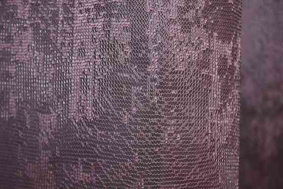 Тюль VR-Textil 1407т Мрамор Жаккард Марсала 400х270 см (42-0213) Киев