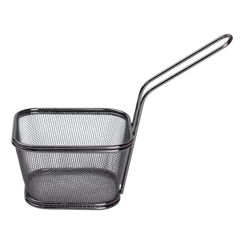 Zhongjing Кошик сервірувальний для картоплі фрі та снеків 13×11×7 см Чорний HP-19-4-L-B Киев - изображение 2