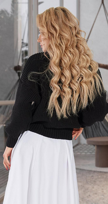 Короткий кардиган грубого в'язання (42-48) Київ - фото 5