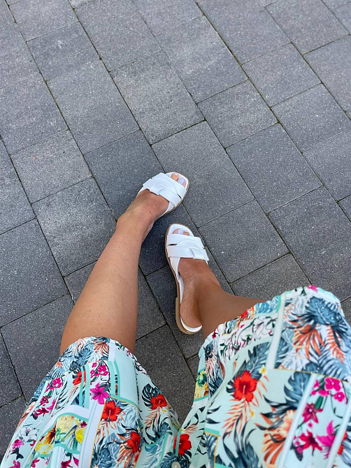 Jasmine Легкі шльопанці жіночі класичні з відкритим носком літні, натуральна шкіра Jasmine 405 Коломия - фото 2