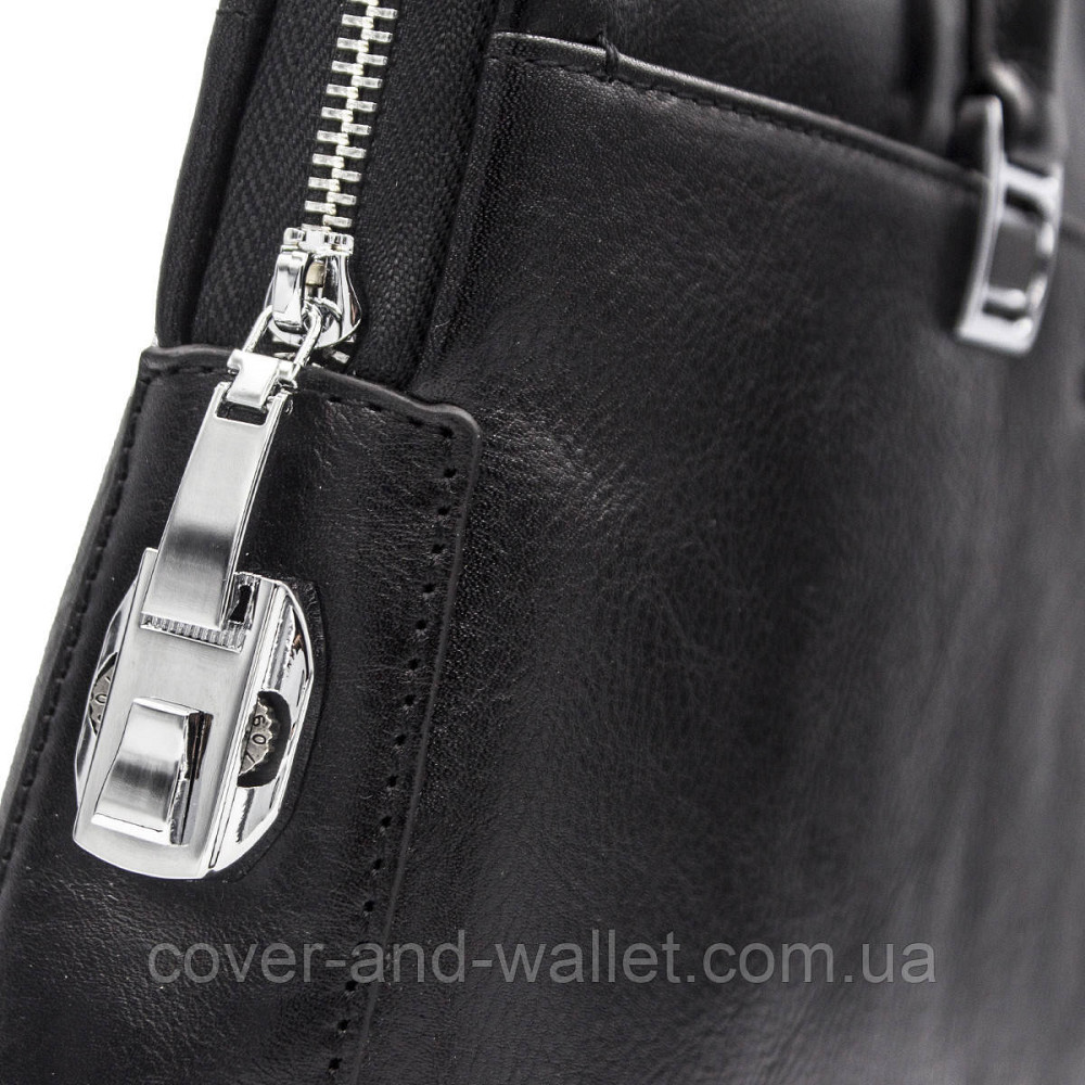 Шкіряна чоловіча сумка для ноутбука та документів A4 з кодовим замком Marco Coverna 6826-3 Київ - фото 5