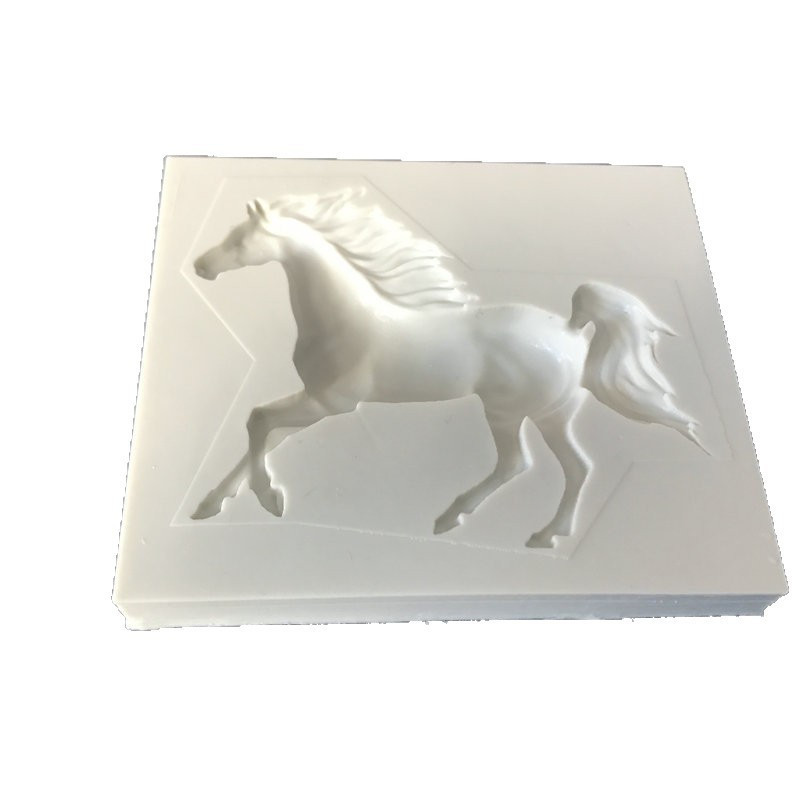 Молд силиконовый Лошадь 75 на 65 мм серый Киев - изображение 9