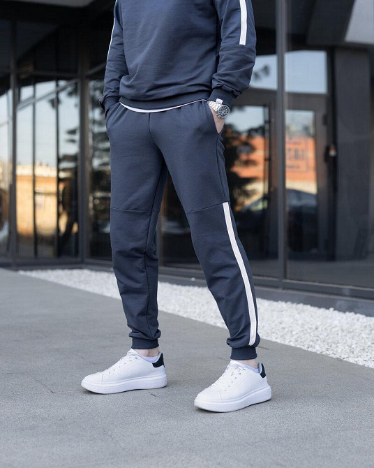 Демісезонний спортивний костюм Pobedov Black moon. Темно-сірий спортивний костюм для чоловіків Київ - фото 2