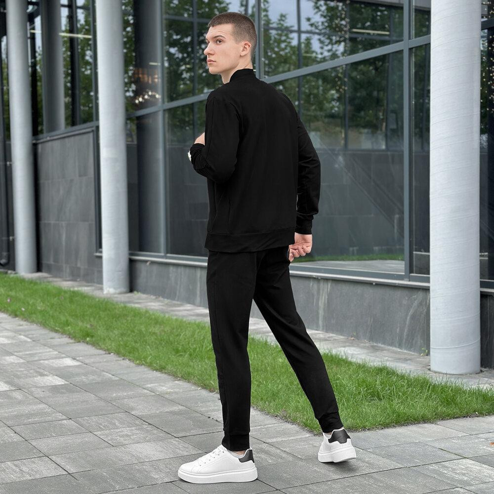 Чорний спортивний чоловічий костюм Pobedov Alpha. Комплект штани і кофта Київ - фото 5