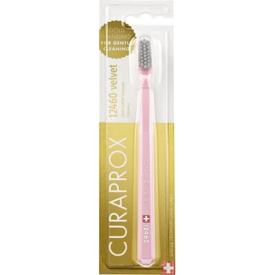 Зубная щетка Curaprox 12460 Velvet Ультрамягкая Розовая с серым (CS 12460-28) Винница - изображение 1