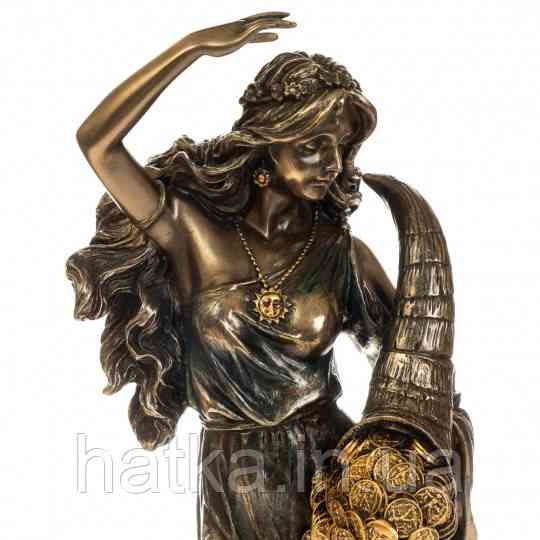 Статуетка Veronese Фортуна богиня щастя і удачі 27х9 см полістоун із бронзовим покриттям 75416A4 Київ