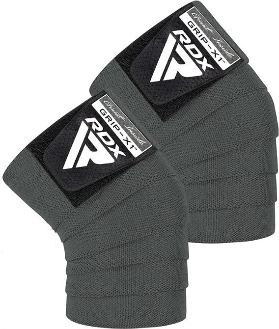 Бинти на коліна RDX K1 GYM Knee Wraps Grey Каменское - изображение 1