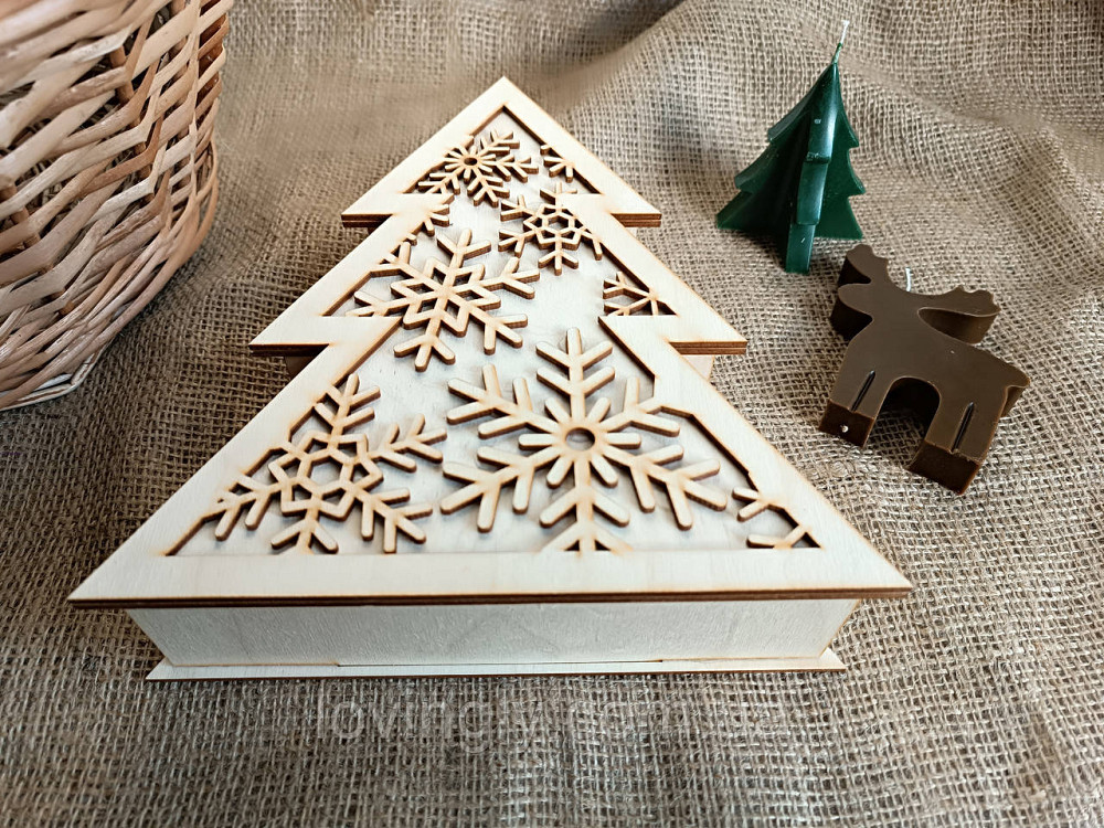 Коробка для подарка в виде елки 24см. Ирпень - изображение 4