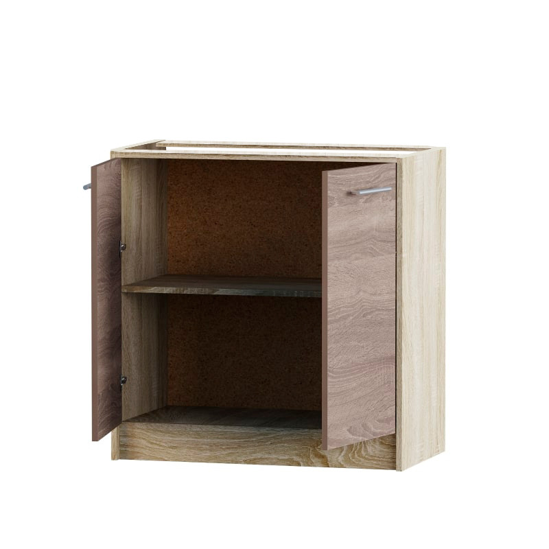 Кухонный модуль нижний Эверест Эко 800 дуб сонома/трюфель (без столешницы) 80х46х82 см (DTM-2834) Львов - изображение 2