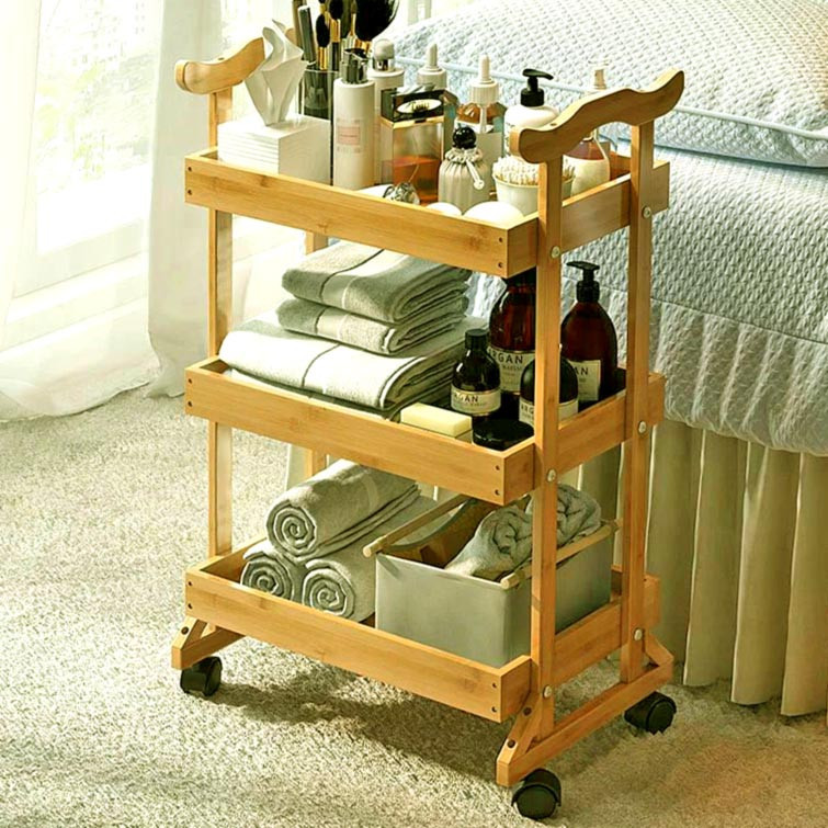 Етажерка для ванної на коліщатах "Лортасі" каррі Миколаїв - фото 1