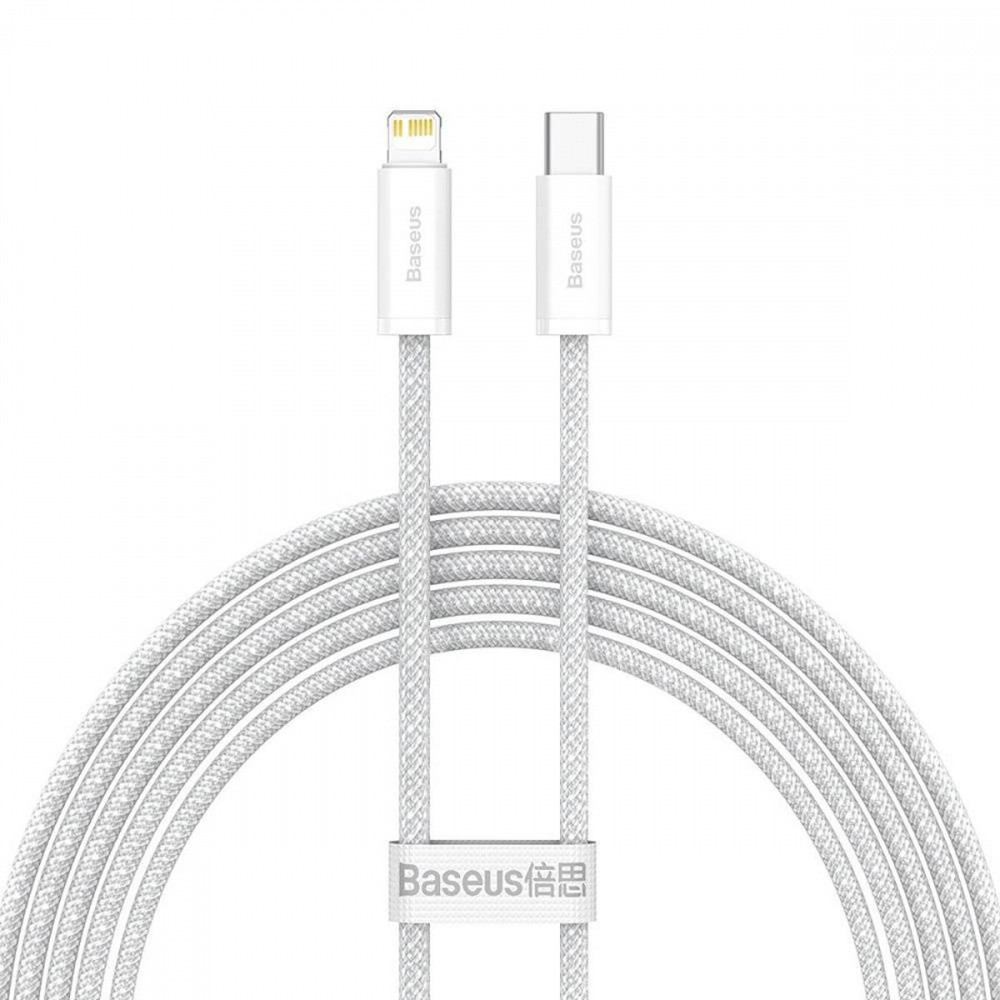 Кабель Baseus Dynamic Series Fast Charging Type-C to Lightning 20W 2м білий Львів - фото 1