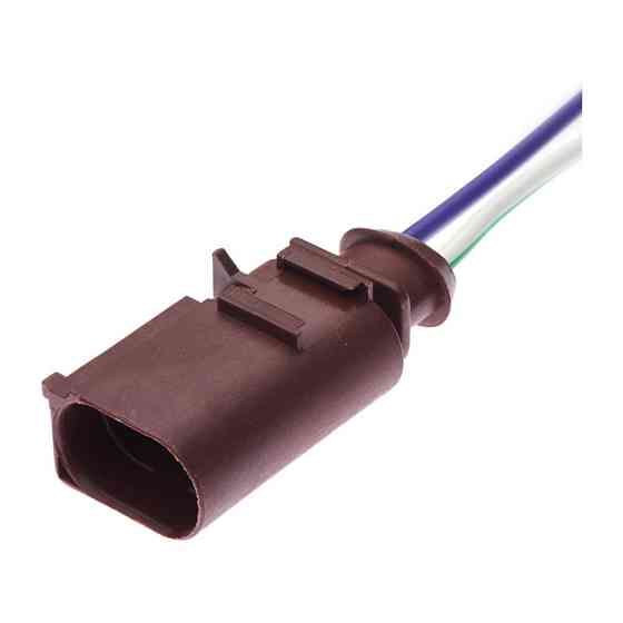 Разьем коннектор с проводом, 2-кон., Насос Омывателя Лоб, Стекла,  1J0973822A, 1-1703543-2,  Audi, Bugatti, Porsche, Seat, Skoda, Киев