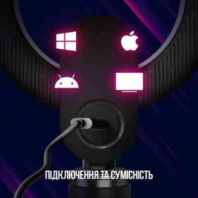 Веб-камера Lorgar Circulus 910 Streaming 5MP 1944 Auto Focus Stereo (LRG-SC910) Винница