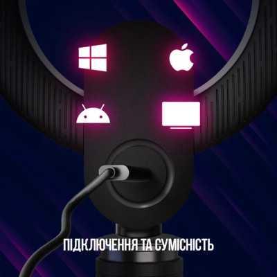 Веб-камера Lorgar Circulus 910 Streaming 5MP 1944 Auto Focus Stereo (LRG-SC910) Винница - изображение 6