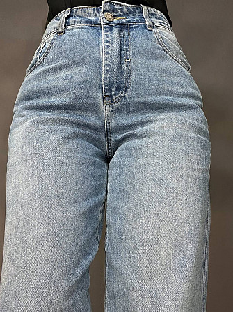 Джинси жіночі Cool Angels 3101 SKATER jeans банани висока талія стрейчеві світло сині, світло-синій, Одеса - фото 4