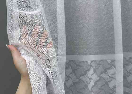 Тюль VR-Textil 1679т Премиум Жаккард Белый 300х270 см (42-0691) Киев