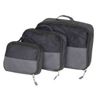 Косметичка Semi Line Набор органайзеров дорожных Bo-Camp Travel Pack Cube 3 PC Anthracite (DAS302129) Винница