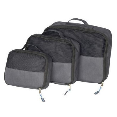 Косметичка Semi Line Набір органайзерів дорожніх Bo-Camp Travel Pack Cube 3 pc Anthracite (DAS302129) Вінниця - фото 1