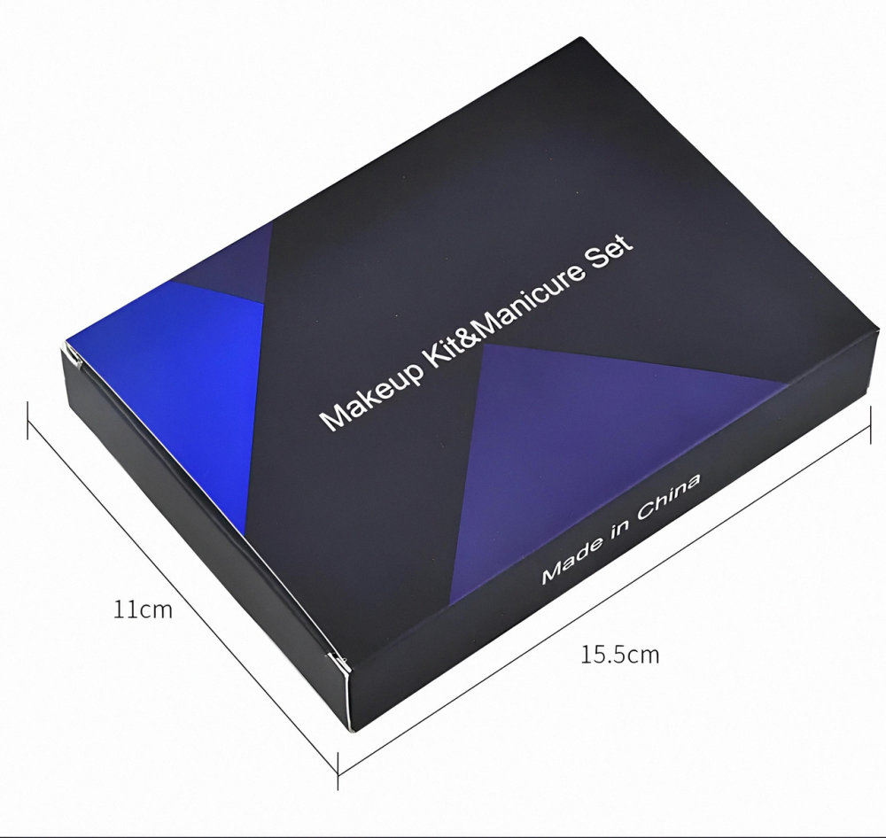 Манікюрно-педикюрний набір RESTEQ з інструментами для догляду за обличчям — 18 предметів у стильному синьому футлярі Київ - фото 13