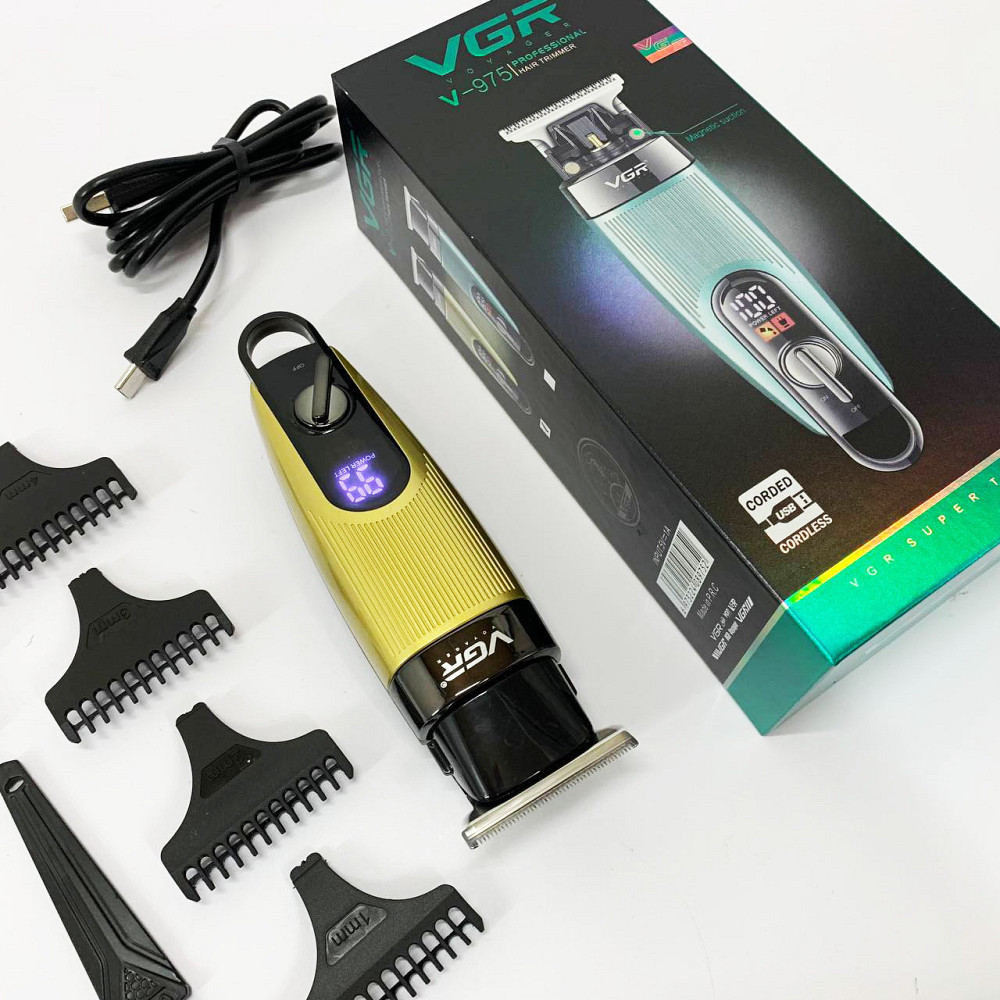 Домашня машинка акумуляторна для стрижки волосся, Тример з регульованою довжиною, Тример бездротовий YH-21 Львів - фото 7