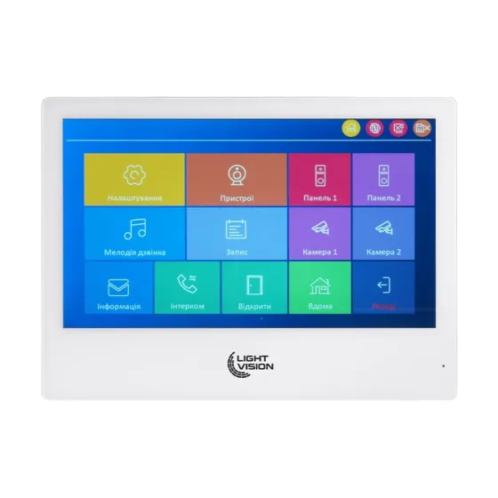 Відеодомофон 10" WiFi Tuya Light Vision SINGAPORE FHD White (82-00229) Київ