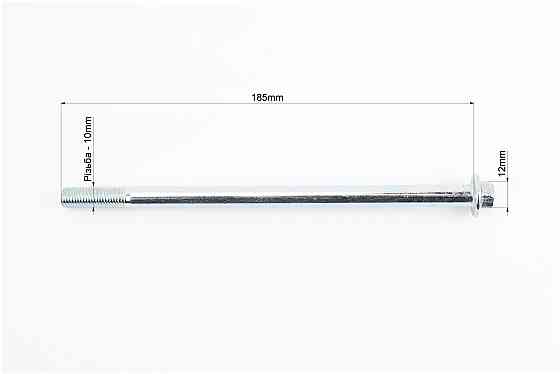 Вісь колеса переднього Honda DIO AF18 / 27/34 d10mm; L185mm Бершадь