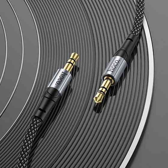 Аудiо кабель HOCO UPA26 AUX Fresh audio cable, 1m Black 6942007608800 Одеса