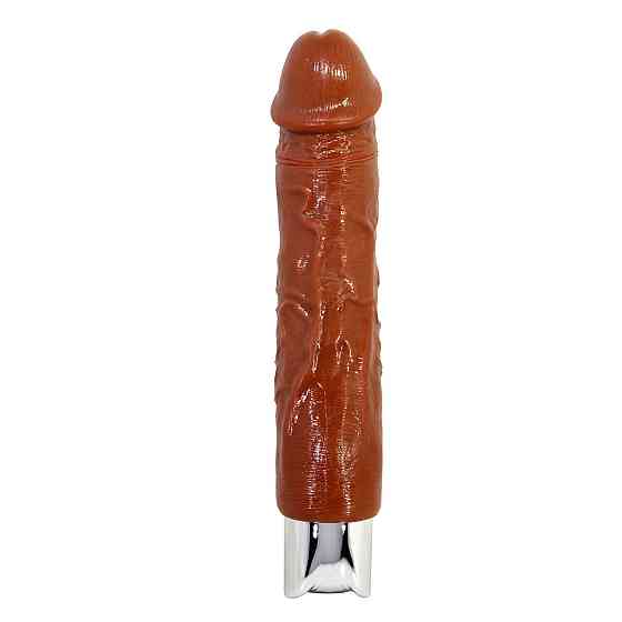 Вибратор реалистик Pretty Love - Rufus Pro Realistic Vibrating Dildo Brown, BW-500082DC Sex Aura Киев
