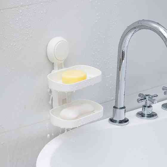 AQUATICA Мыльница на вакуумной присоске двойная s42 142×111×201мм AQUATICA (9784290) Киев