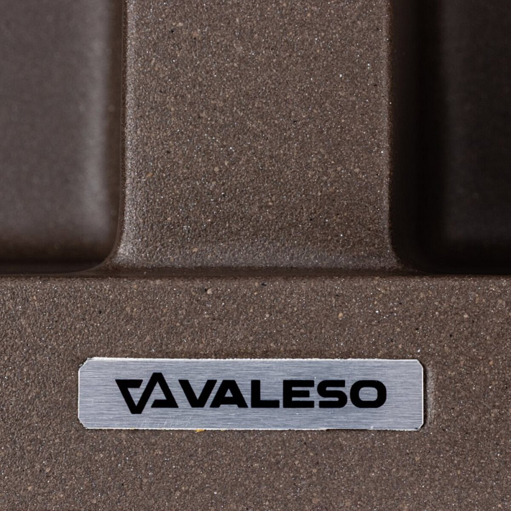 Мийка гранітна темна скеля VALESO 7950 VIATRIX (дві чаші, матова) Коломия - фото 7