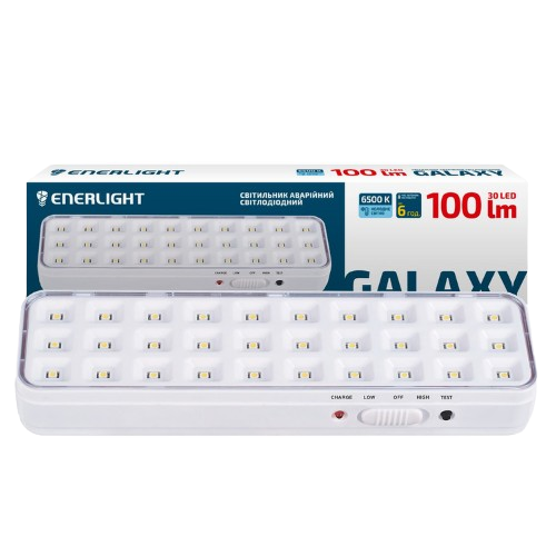 Світильник LED аварійний 100Lm 6500К 1,2Ah GALAXY100SMD12C Enerlight Житомир