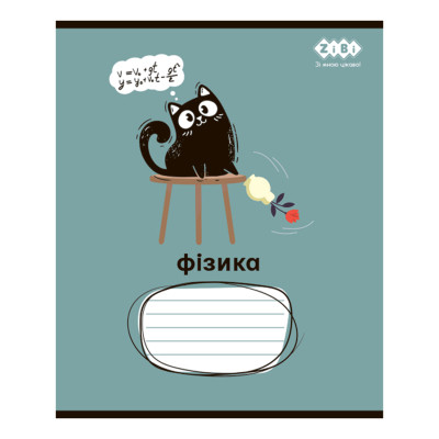 Тетрадь ZiBi набор ученических CRAZY CAT 48 листов ячейка 10 штук, 8 предметов (ZB.1703-99) Винница - изображение 4