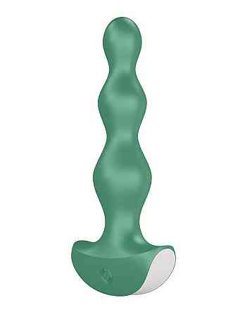 Анальний стимулятор-намистини з двома моторами Satisfyer Lolli-Plug 2 Green Sex Aura Київ